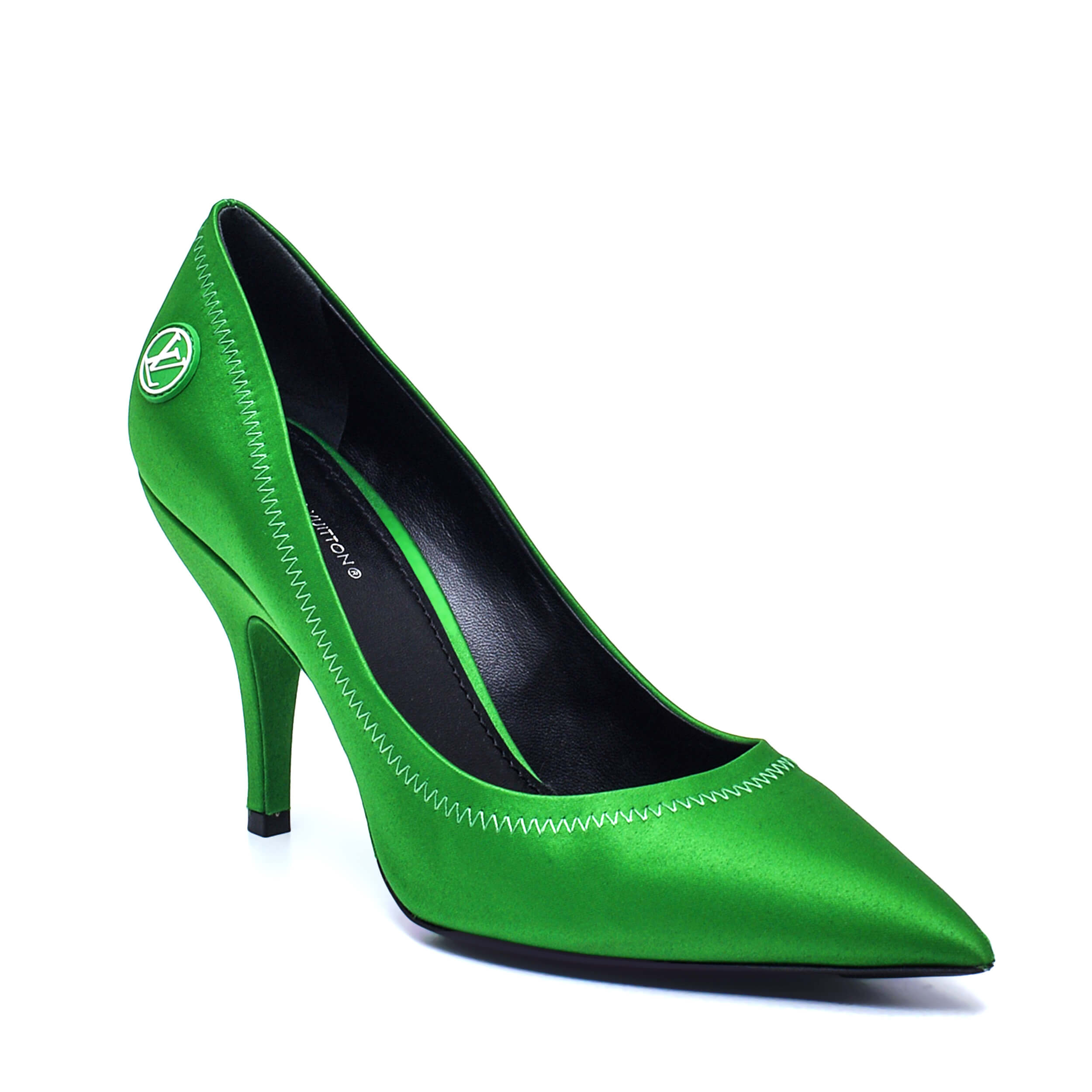 Louis Vuitton - Green Satin Archlight Pumps / 38